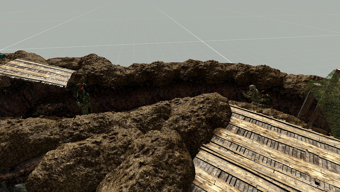 Defense trench
