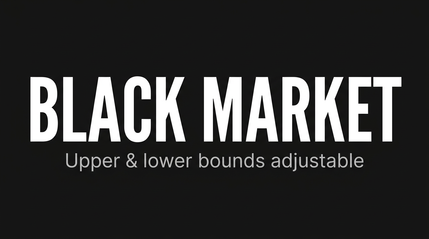 Black Market Price Range