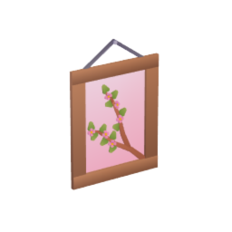 Hanging Cherry Flower Branch Art