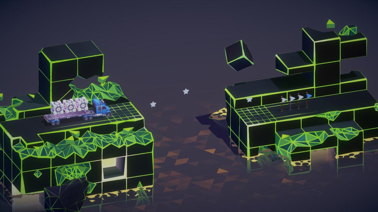 3 cubes transport