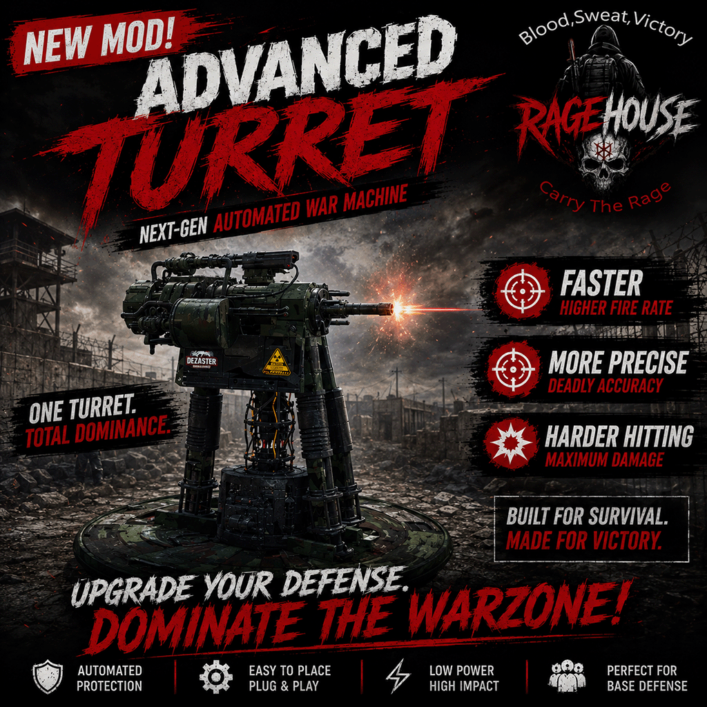RAGEHOUSE - Advanced Turret V 1.8 / by DeeZaster