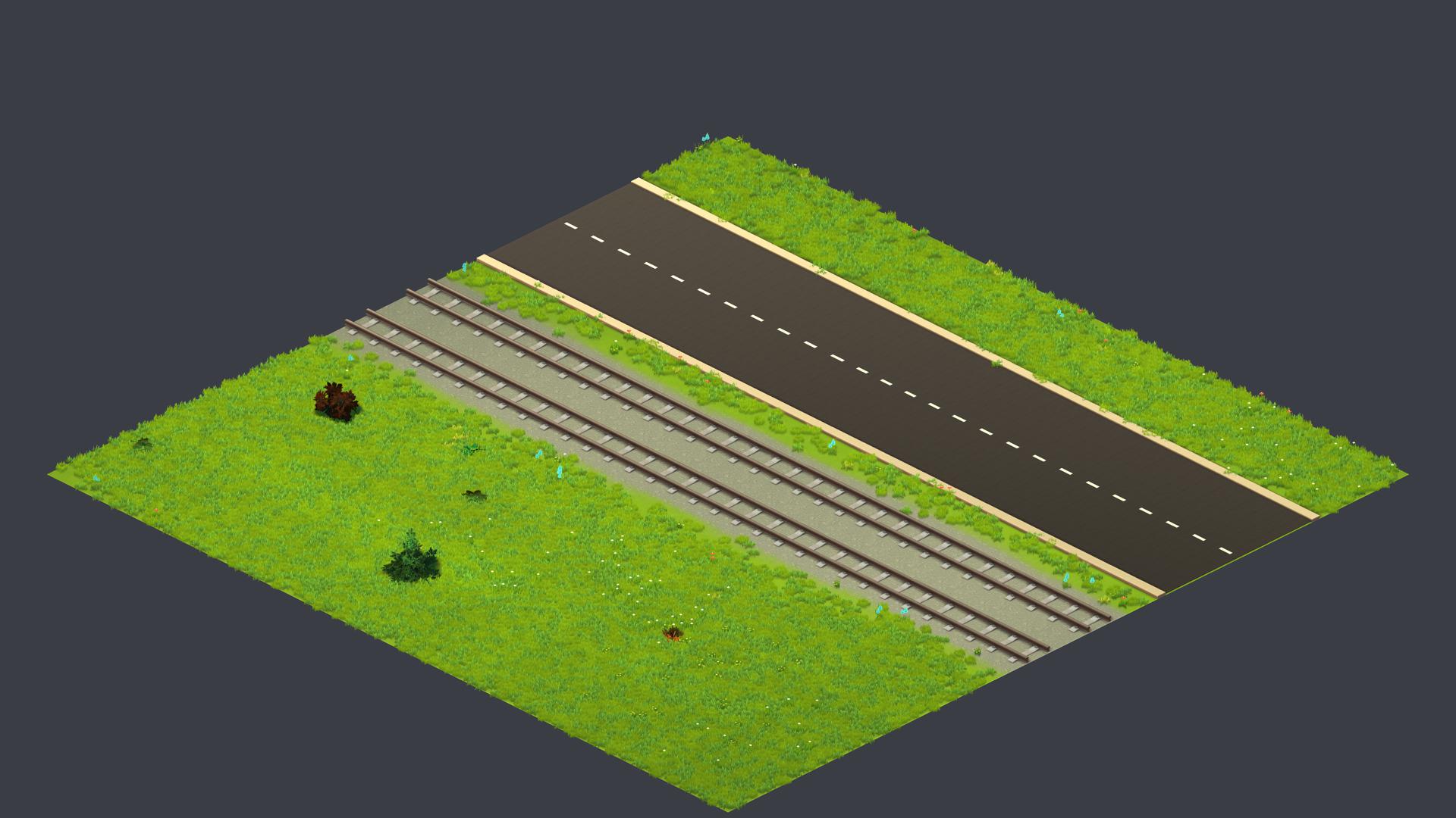 Straight Grassy with Road.tile