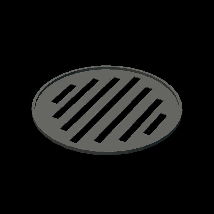 Small round drain STL