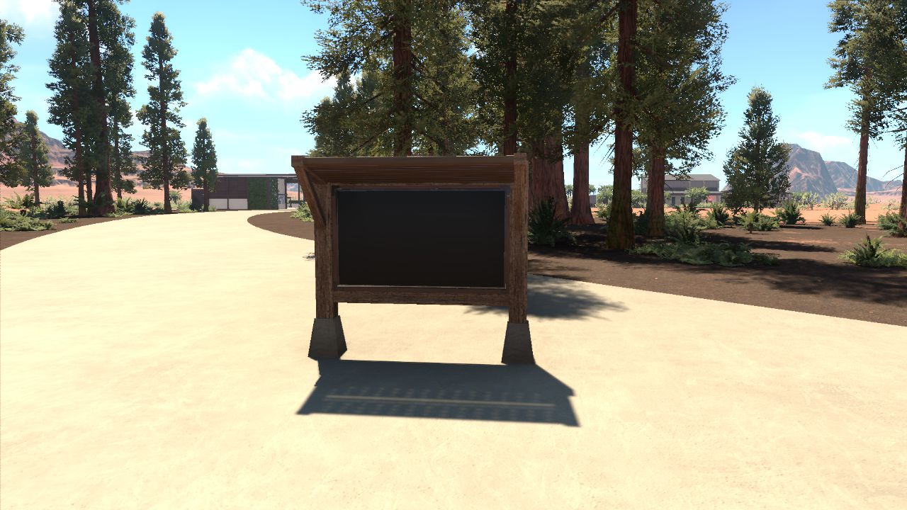 Rustic Information Screen
