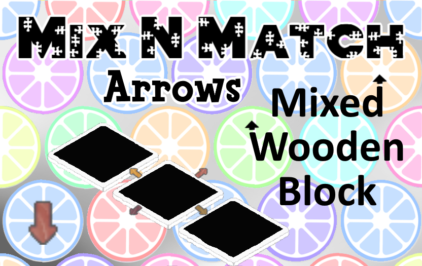 MixN'Match Arrows Mixed Wood Block