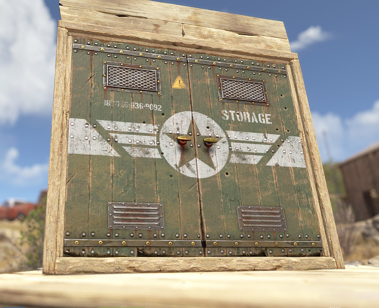 Military Storage Wooden Double Door thumbnail 11