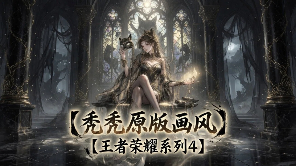 【秃秃原版画风】王者荣耀系列4（1*女立绘+NPC+战斗小人）