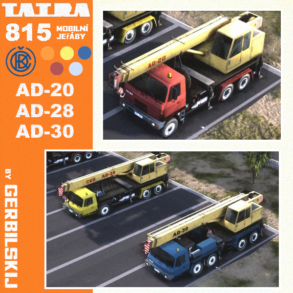 Tatra 815 road cranes