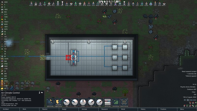 Centralized Climate Control Mod ⋆ RimWorld Base