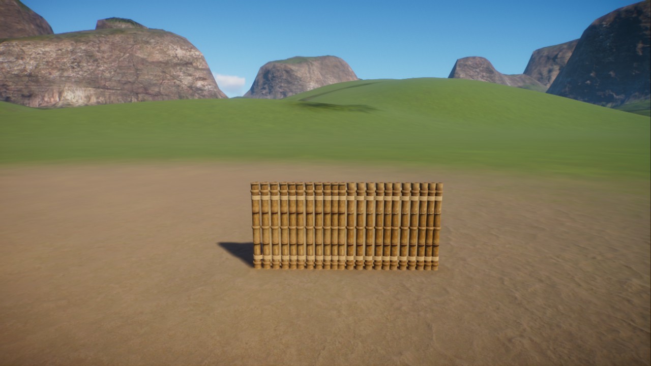 Custom Bamboo fence