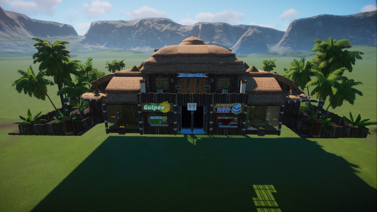 Tropical/Africa shops, staff facility and exibits