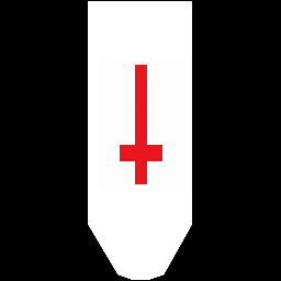 Turned Cross white