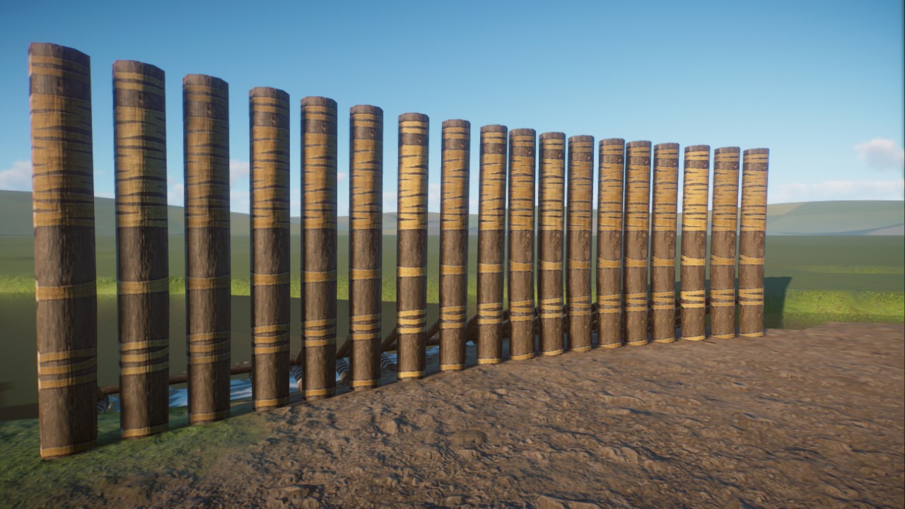 Log barrier wall
