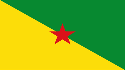 The flag of French Guiana