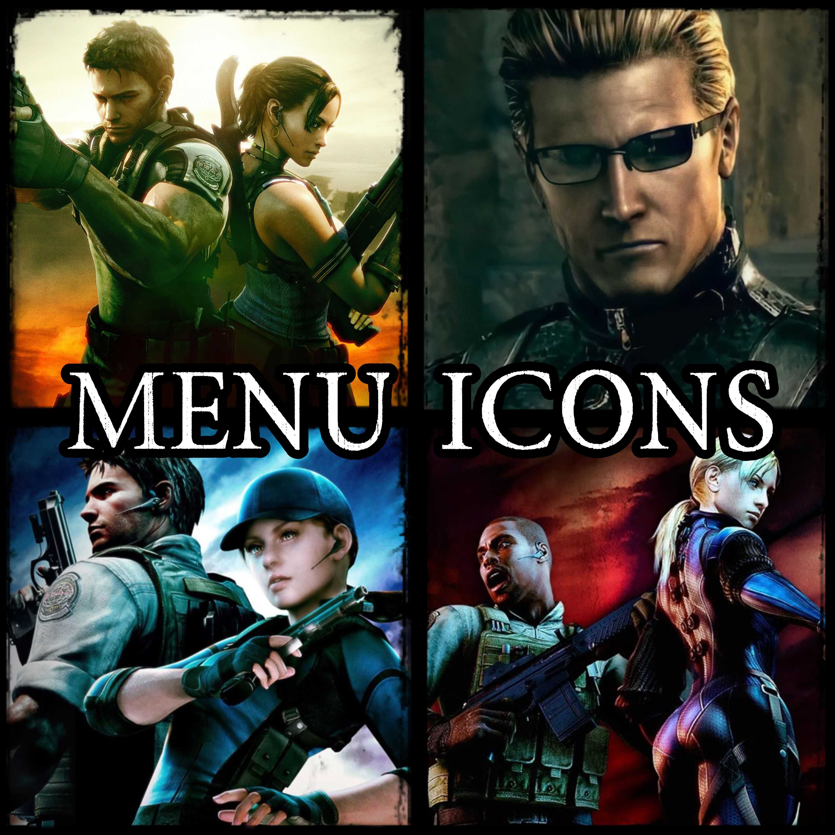 Resident Evil 5 Menu Icons