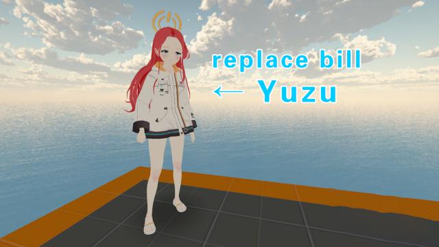 Blue Archive Yuzu（蔚蓝档案 花岡柚子）replace bill
