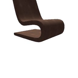 Brown Leather Snake Chair