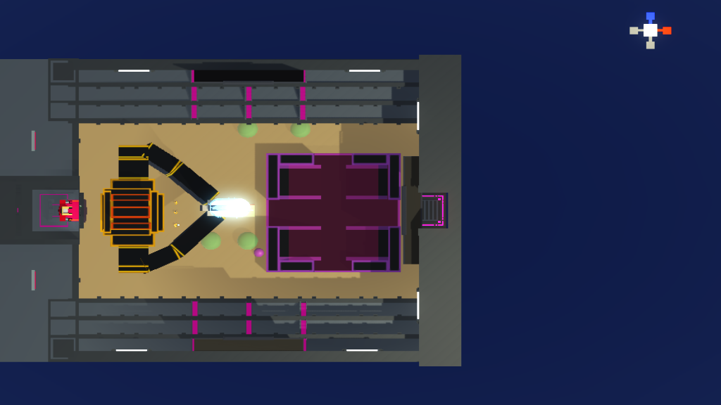 A Fortress in front of a robot