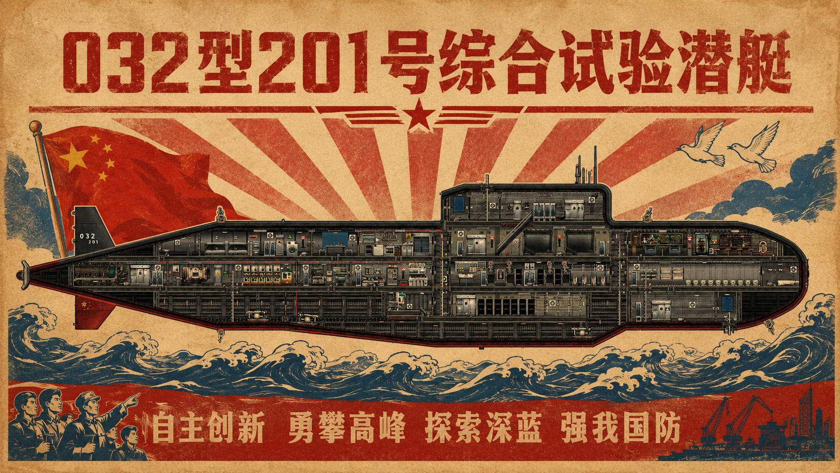 032型201号综合试验潜艇(支持饥巴) – Barotrauma Mod