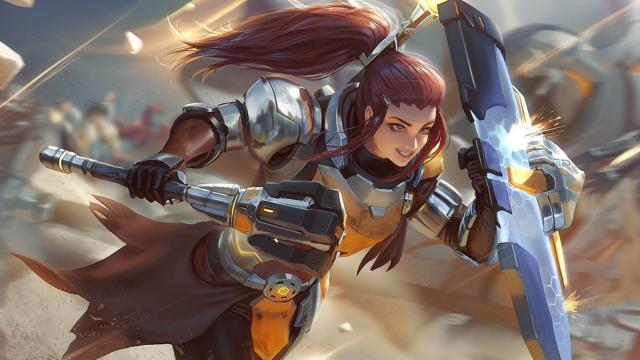 R-18 Brigitte (Overwatch) animated Glow Adrenaline