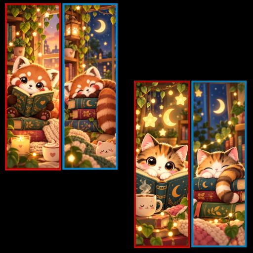 2 Lesezeichen Tierchen preview
