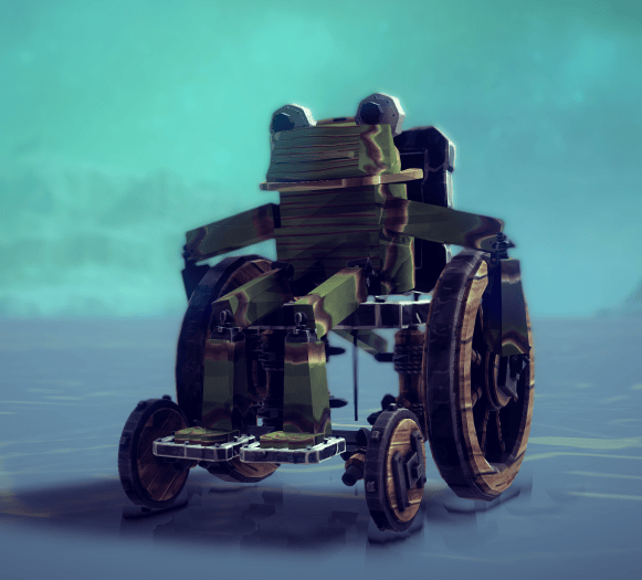 Kermit in a Wheelchair