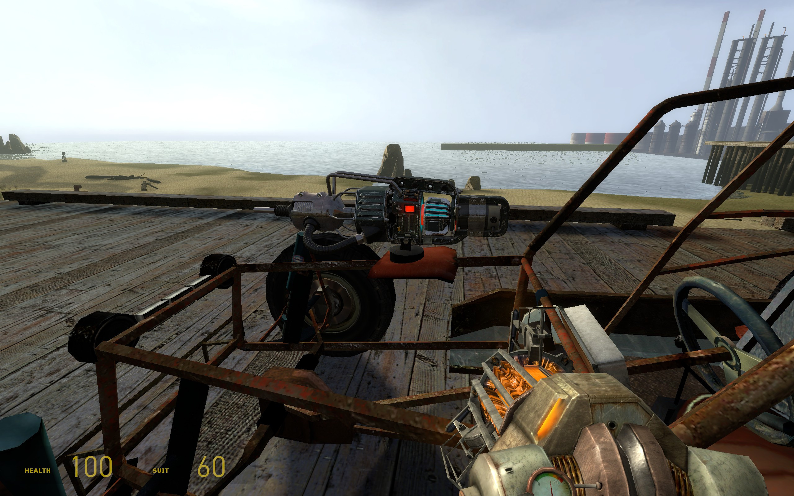 Vanilla Buggy with Black Mesa's Gauss (Tau) Cannon