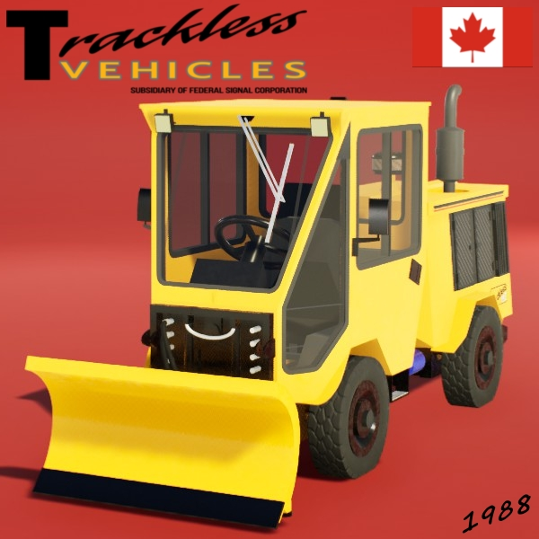 1988 Trackless MT5 (Angle Blade Snow Plow)