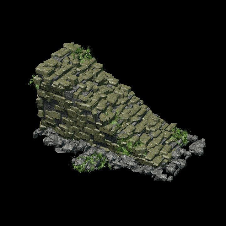 Ancient crumbling stone staircase 1