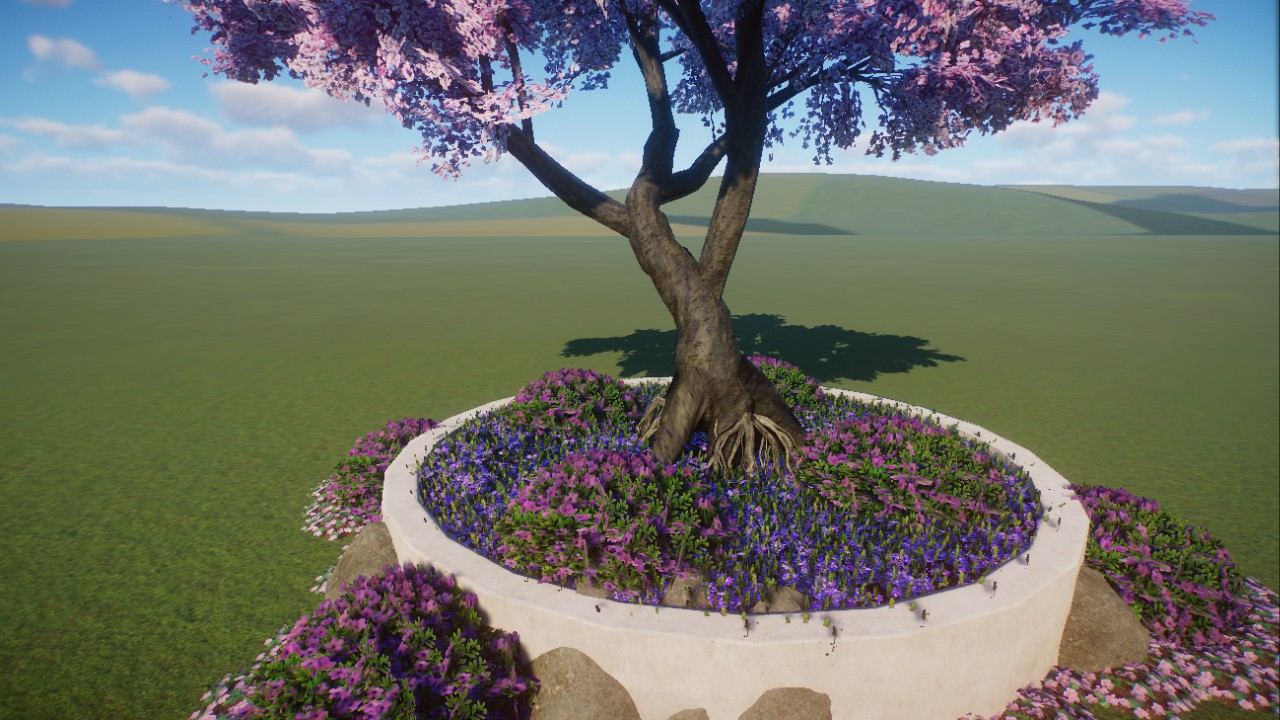Tree With Flowerbed