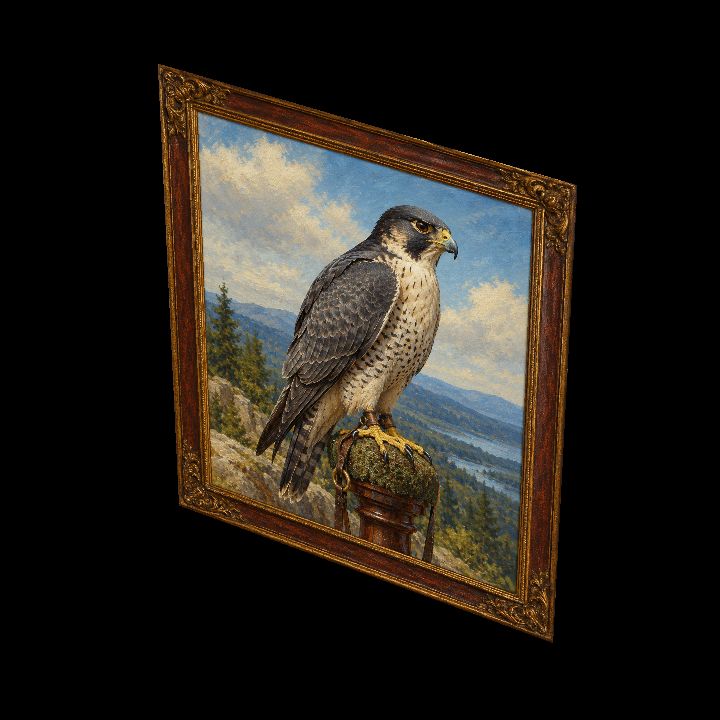 Painting, Bird: Falcon {2D) preview
