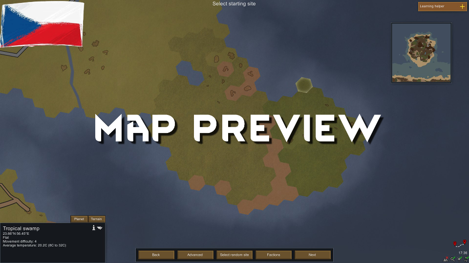 [CZ]Map Preview mod preview for RimWorld