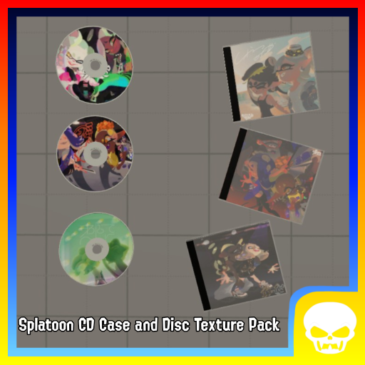Splatoon CD Case and Disc Texture Pack