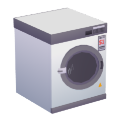 Stackable Laundry Dryer Door Ajar