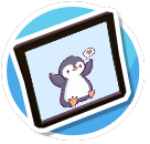 penguin heart you