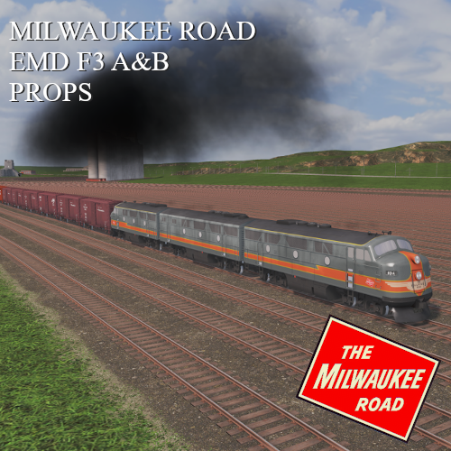 MIlwaukee Road EMD F3 Prop Pack preview
