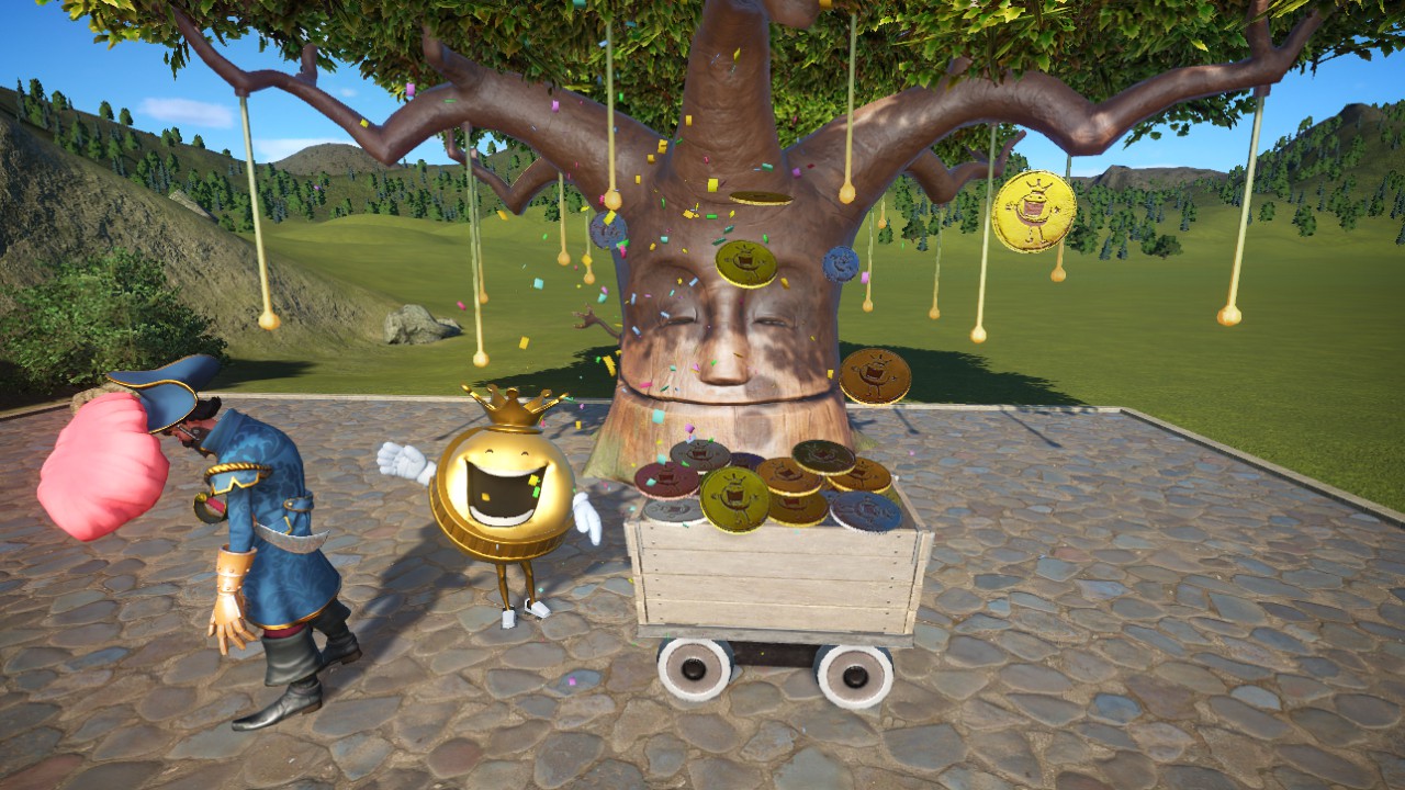 Gold coins - Mascot King Coaster Recolorable