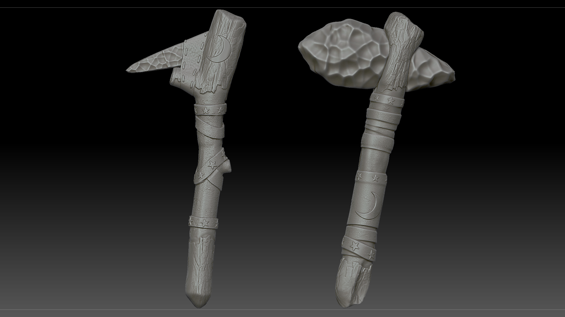 Night Farmer Stone Pick Axe