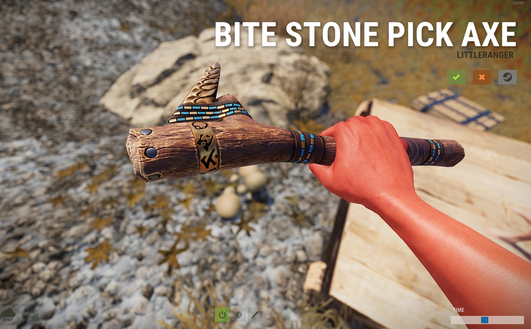 Bite Stone Pick Axe