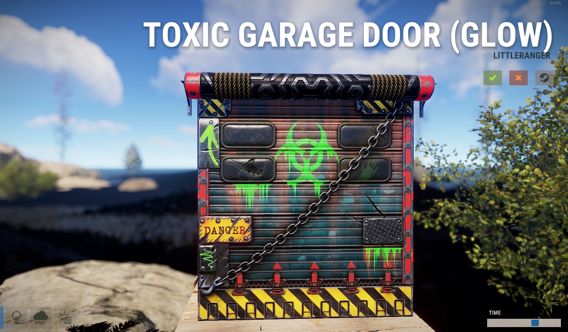Toxic Garage Door