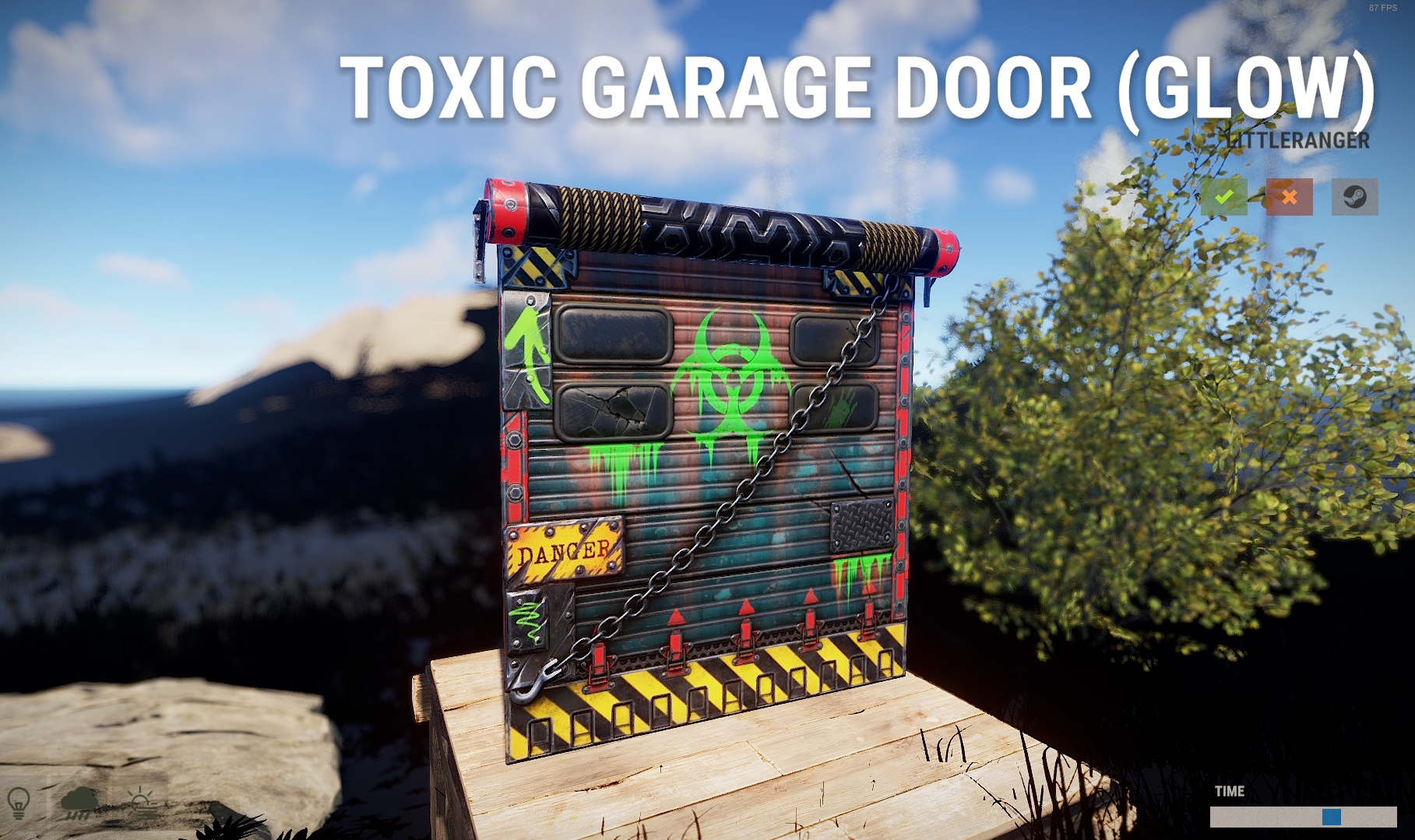 Toxic Garage Door