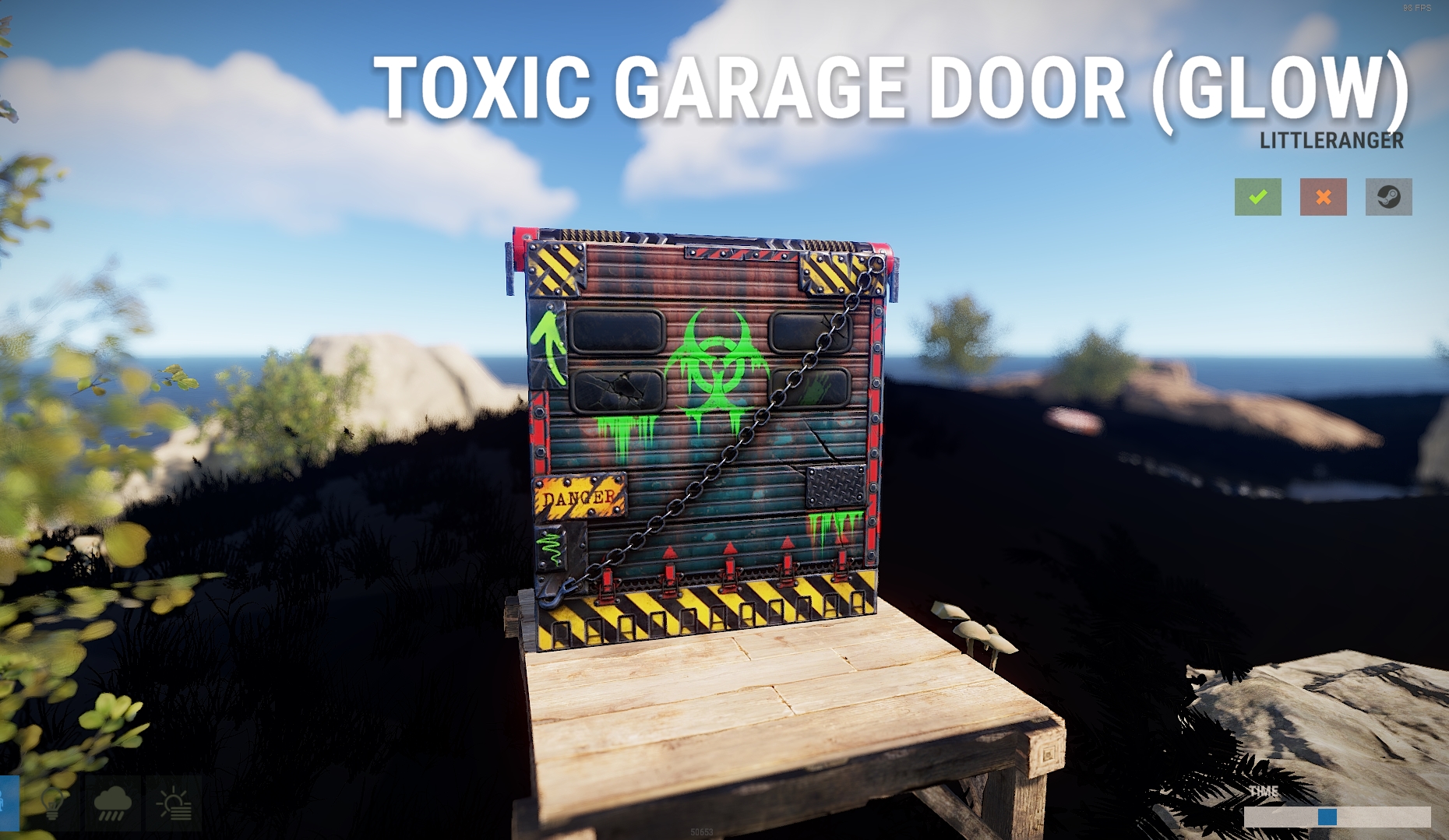 Toxic Garage Door