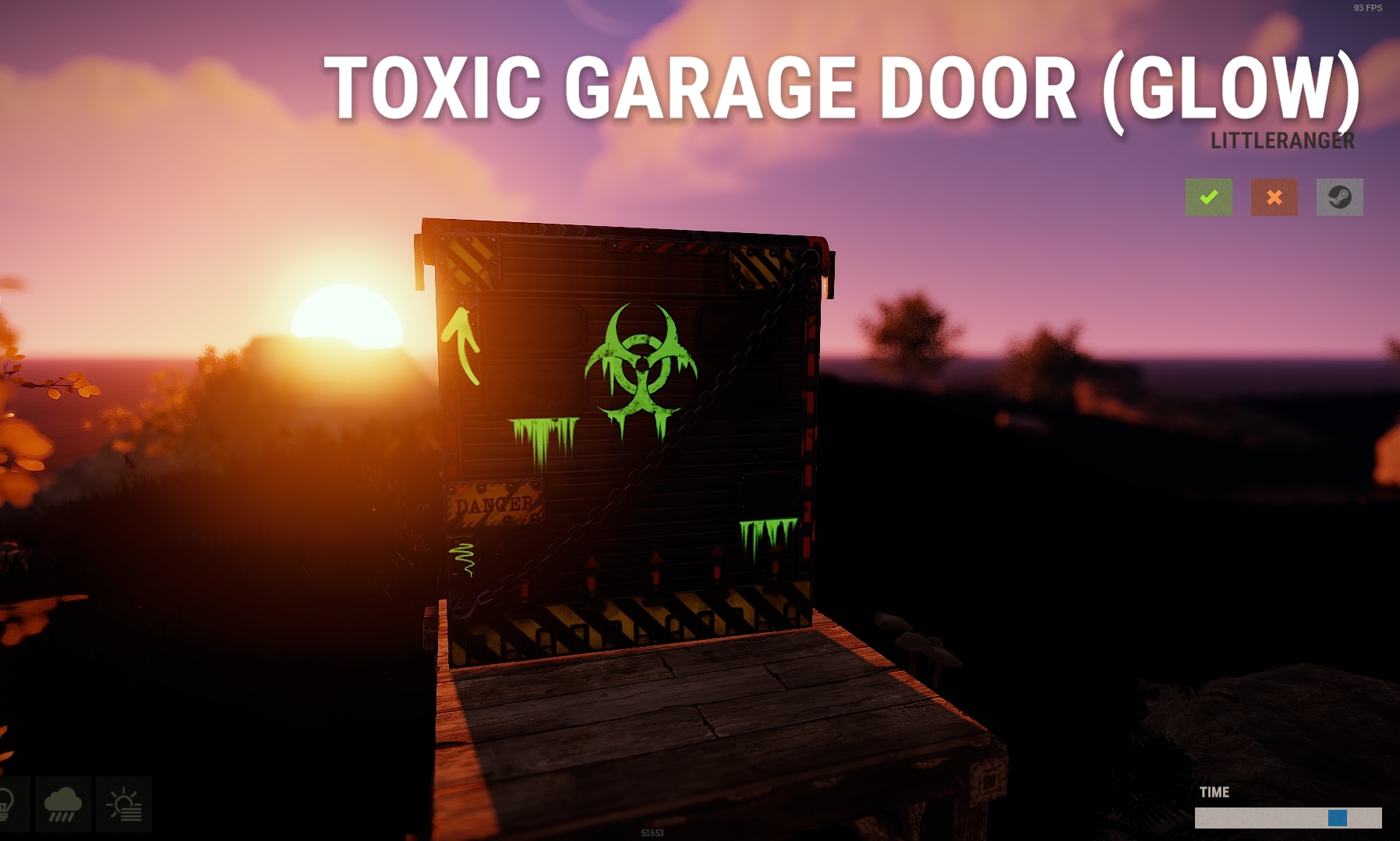 Toxic Garage Door