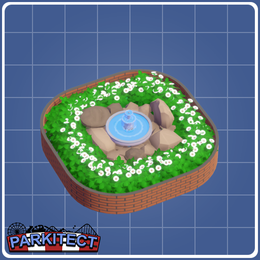 Highway Hijinks Fountain Rounded Decoration