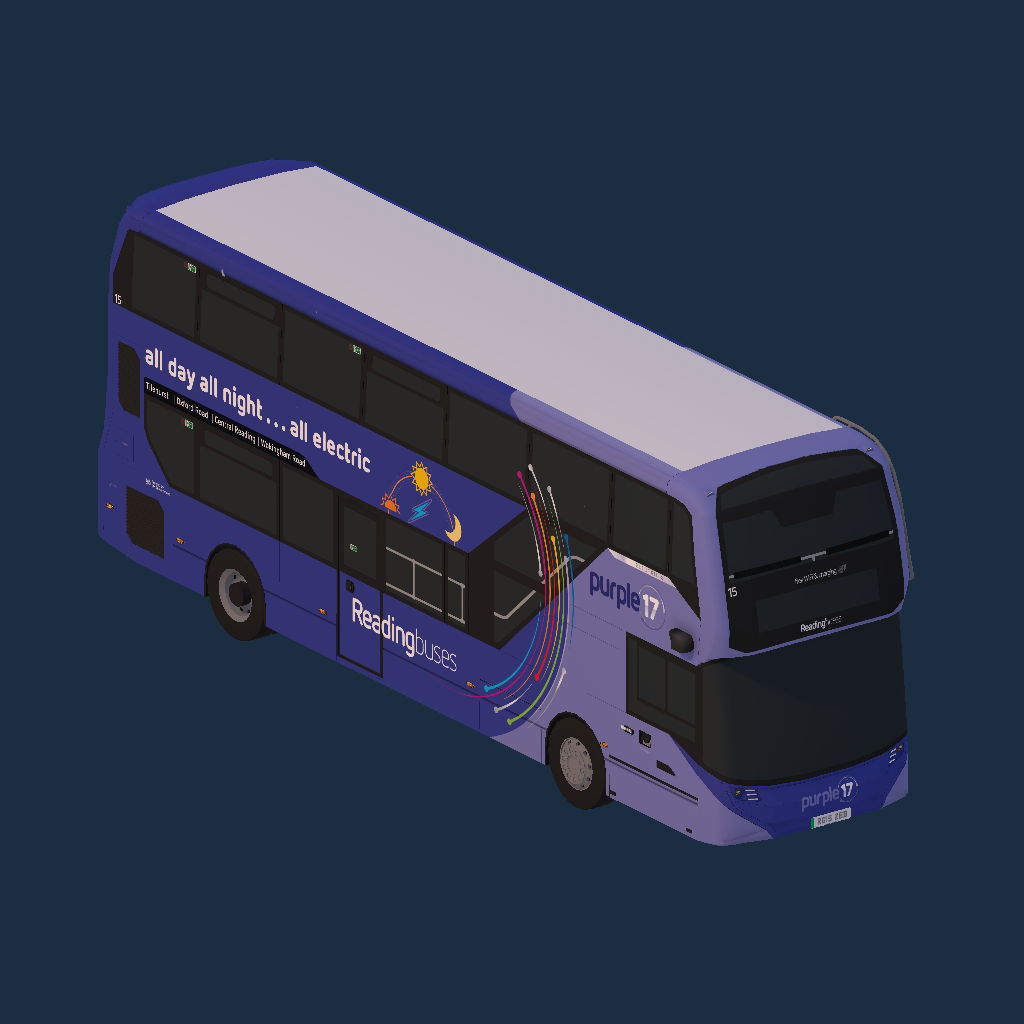 Reading Buses 15 RG15 ZEB Purple 17 Livery