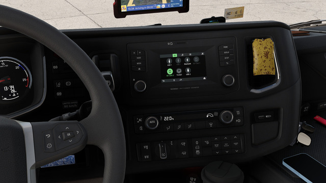 Multimedia display and AC control display for Scania S&R 2016 Standart Interior