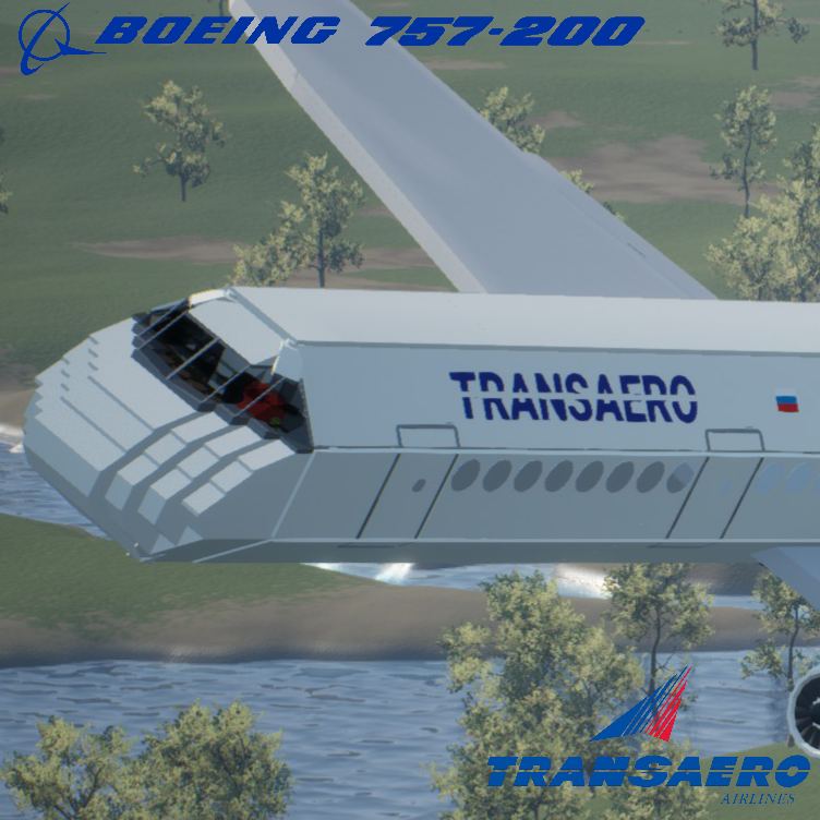 Softbody AIR LINER Boeing 757-200 Transaero