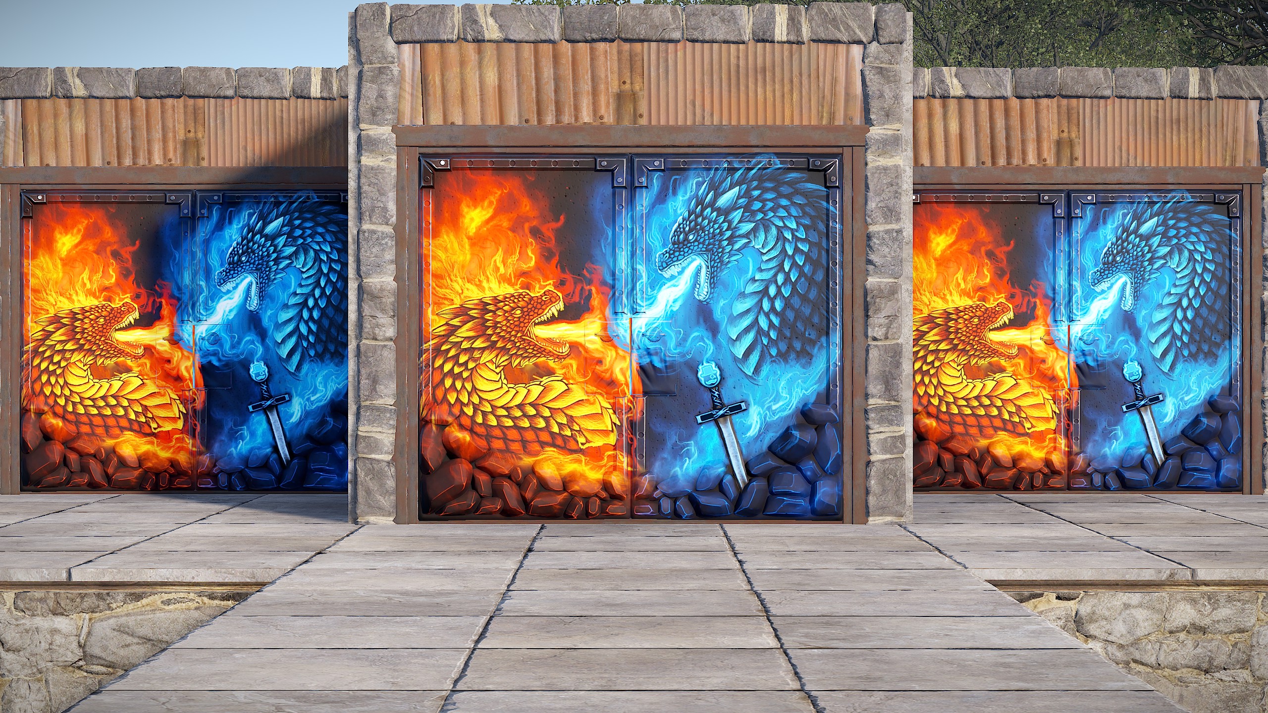 FancyOrb Double Door