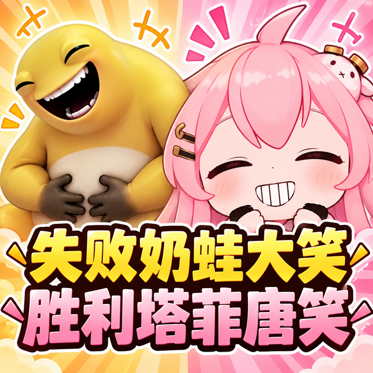 失败播放奶蛙大笑，通关胜利播放塔菲唐笑。 preview