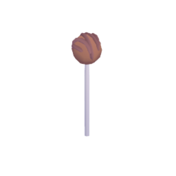 Striped cake pop